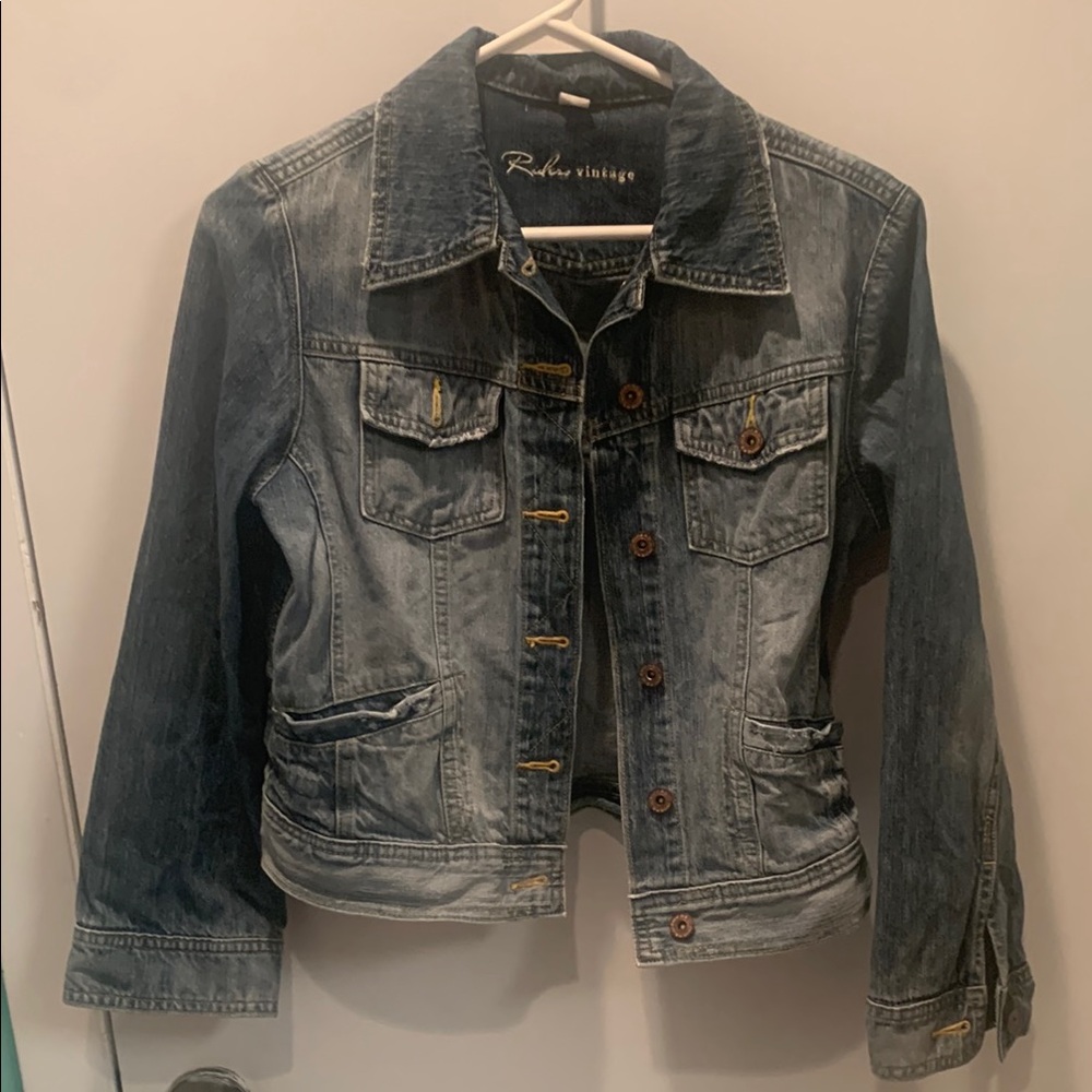 RYDER VINTAGE    GIRLS              JEAN JACKET.  SIZE XL